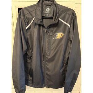 NHL Anaheim Ducks G-III Sports Carl Banks Windbreaker Jacket Mens Medium Black